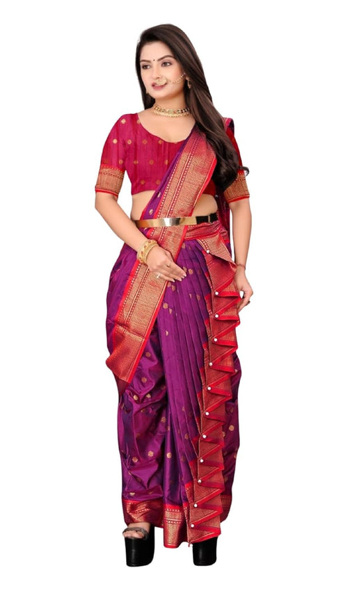 Vasthrlay Paithani Maharashtrian Contrast Traditional
