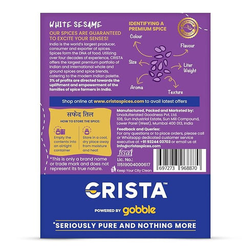 CRISTA White Sesame Seeds