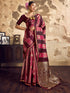 Vasthrlay Vasthrlaywomensbluesatinethnicmotifprinttasselsandlatkanssareewithunstitchedblousepiece Sareeforwoman Designersareeforwomen Rj Ethnic Wear