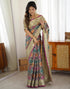 Vasthrlay Banarasi Kanjivaram Unstitched Black Saree