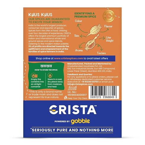 CRISTA Khus Khus Seeds