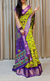 Vasthrlay White Sequins Unstitched Saree