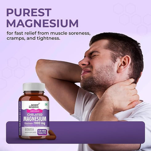 The Body Reserve Magnesium Glycinate Supplement 2000mg