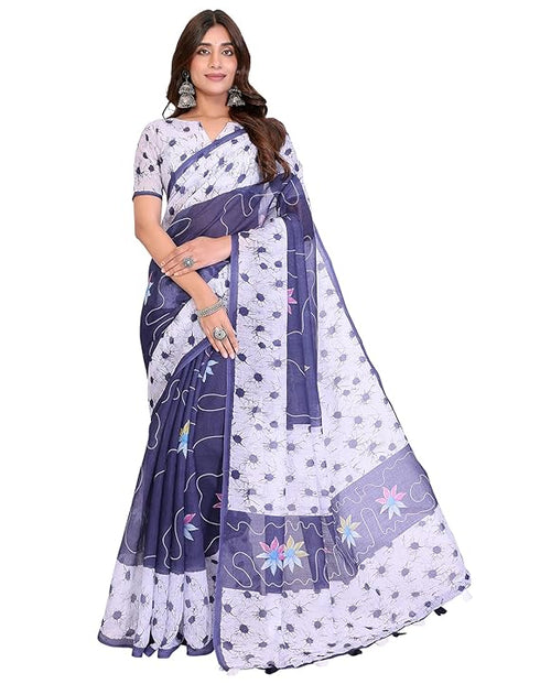 Vasthrlay Chanderi Unstitched Blouse Saree Az Ys Vedashri