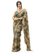 Vasthrlay Georgette Printed Unstitched Yellow Saree