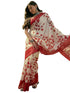 Vasthrlay Womens Printed Unstitched Beige Saree