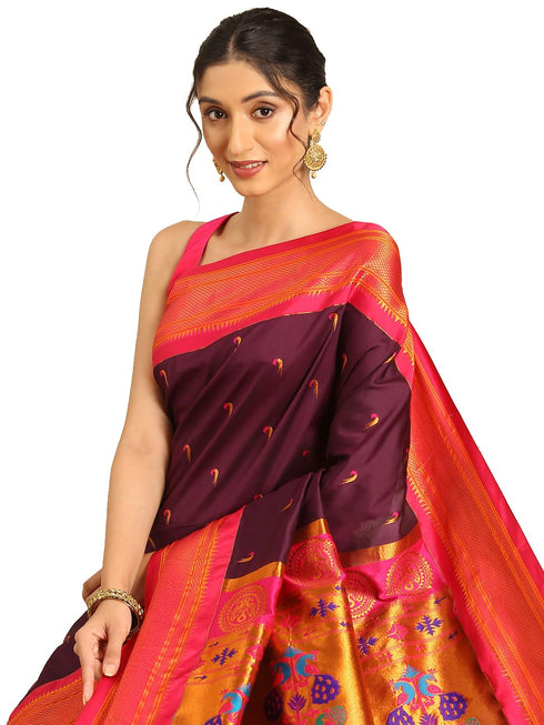Vasthrlay Paithani Bottle Saree