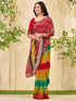 Vasthrlay Weightless Georgette Lime Saree