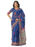 Vasthrlay Bandhani Embroidery Unstitched White Saree