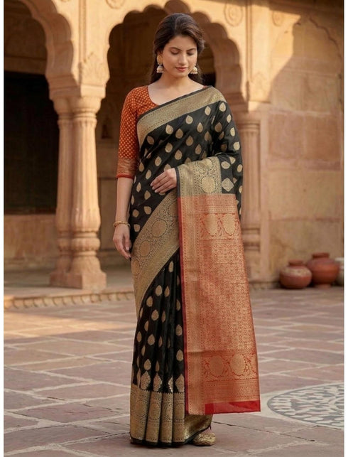 Vasthrlay Banarasi Freesize Ethnic Wear