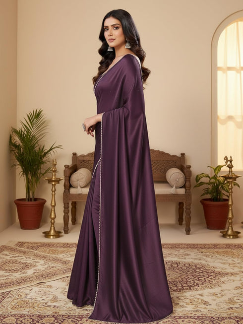 Vasthrlay Wine Saree