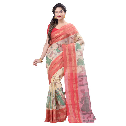 Vasthrlay Bengal Cotton Shakuntala Printed Handloom
