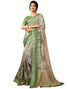 Vasthrlay Womens Cotton Printed Brown Saree