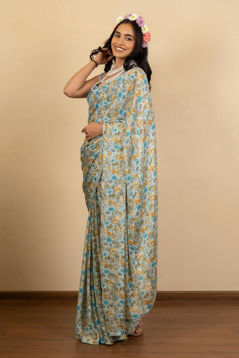 Vasthrlay Fashion Chiffon Printed Ethnic Wear