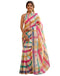 Vasthrlay Chanderi Printed Unstitched Beige Saree