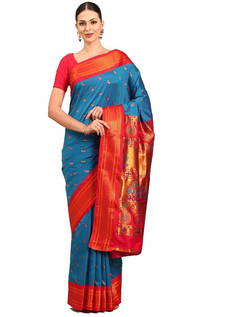 Vasthrlay Paithani Purple Saree