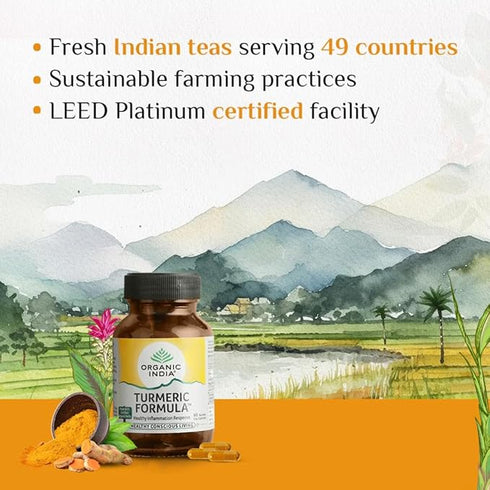 Organic India Turmeric Formula - 60 Veg Capsules