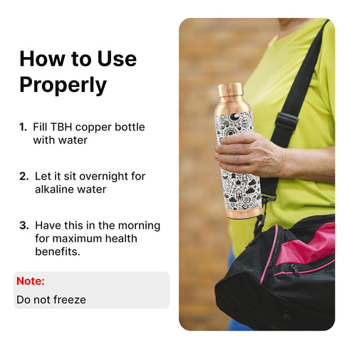 Copper Water Bottle 950ml