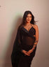 Vasthrlay Georgette Unstitched Heart Black Free Ethnic Wear