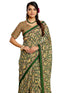 Vasthrlay Womens Printed Unstitched Red Saree