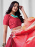 Vasthrlay Abstract Printed Beige Saree