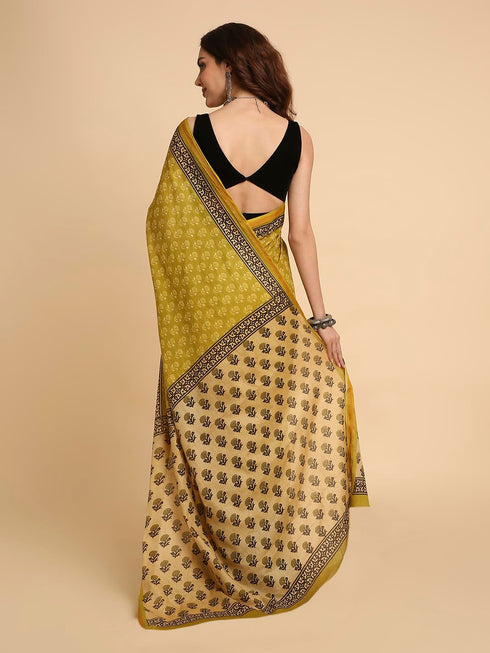 Vasthrlay Lightweight Breathable Traditional Printed Saree