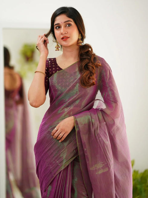 Vasthrlay Handloom Embroidery Unstitched Gold Ethnic Wear