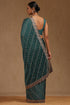Vasthrlay Olive Chiffon Embellished