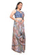 Vasthrlay Brown Womens Linen Ready To Wear Saree