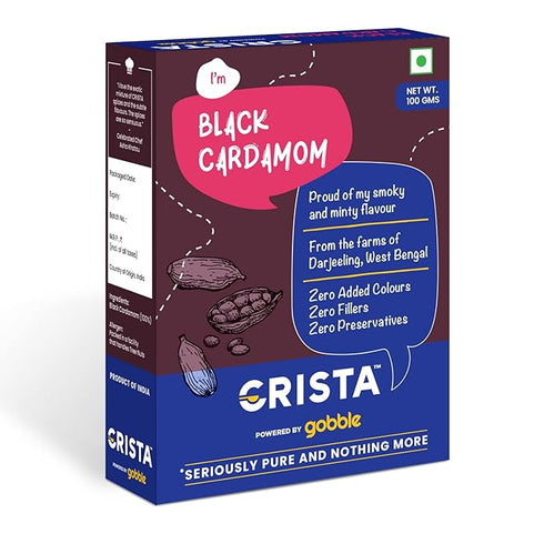 CRISTA Darjeeling Whole Black Cardamom Seeds