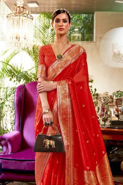 Vasthrlay Kanjivaram Unstitched Occasions Luxurious Saree