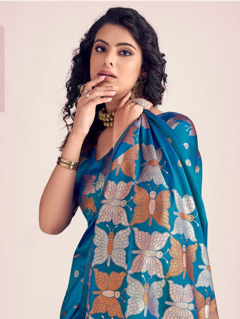 Vasthrlay Purple Kanjivaram Saree