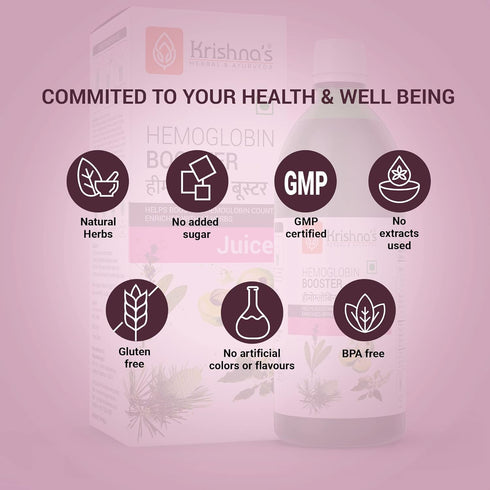 Krishna'S Herbal & Ayurveda Hemoglobin Booster Tonic