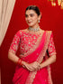 Vasthrlay Weaving Dark Saree