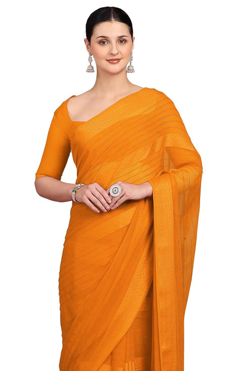 Vasthrlay Fashion Georgette Green Ethnic Wear