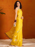 Vasthrlay Floral Tassels Yellow Traditional
