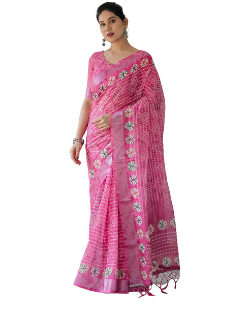 Vasthrlay Floral Chiffon Saree