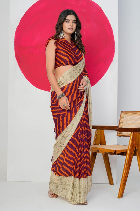Vasthrlay Fashion Chiffon Printed Ethnic Wear