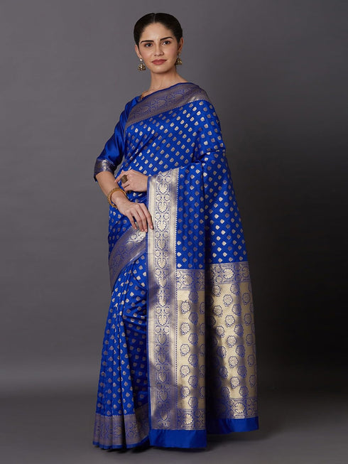Vasthrlay Banarasi Traditional Unstitched Saree