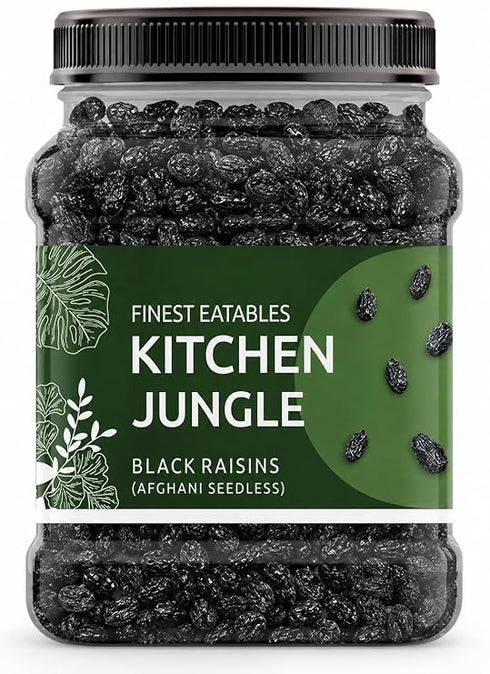 Kitchen Jungle Premium Afghani Black Raisins Seedless