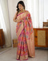 Vasthrlay Banarasi Kanjivaram Unstitched Black Saree