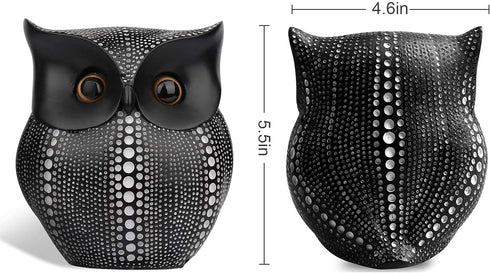 Modern Classy Black Owl for Home Decor