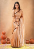 Vasthrlay Handloom Unstitched Brown Ethnic Wear