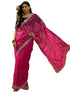 Vasthrlay Sequins Embroidery Turquoise Saree