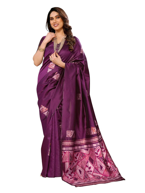 VasthrlayKanjivaram Banarasi Unstitched Mustard Free Ethnic Wear