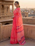 Vasthrlay Printed White Saree