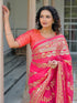 Vasthrlay Georgette Printed Orange Saree