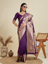 Vasthrlay Kanjivaram Wedding Banarasi Weaving Wine Pink