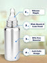 Stainless Steel Bottle With Soft Cozy Velvet Cover And Nipple