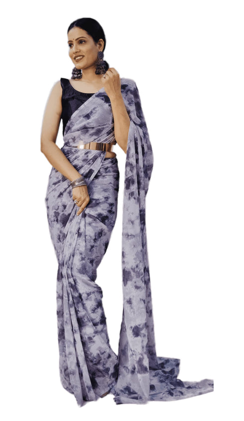 Vasthrlay Georgette Unstitched Saree